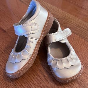 lLivie and Luca Ruche classic gold Mary Janes size 11